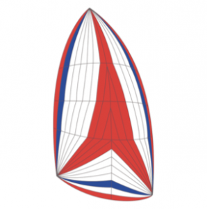 panel layout for tricolor asymmetrical spinnaker