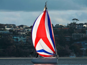 Jeanneau sun odyssey 32 asymmetrical tri-color spinnaker fast delivery