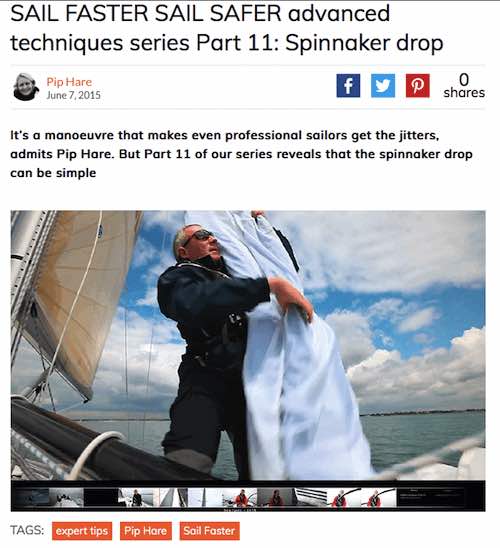 Spinnaker drop