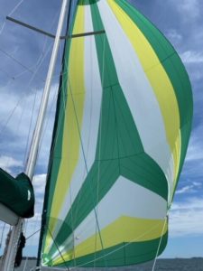 Beneteau 331 asymmetrical spinnaker custom colors 74 sq m / 796 sq ft