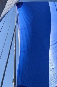 Used-blue-asymmetrical-spinnaker-31-m2 | iSpinnakers