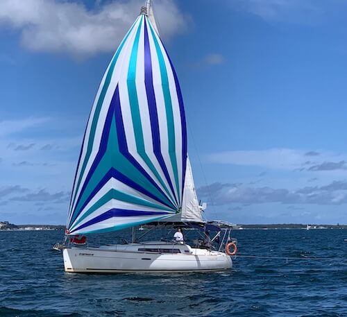 Beneteau Oceanis 34 with iSails asym spi