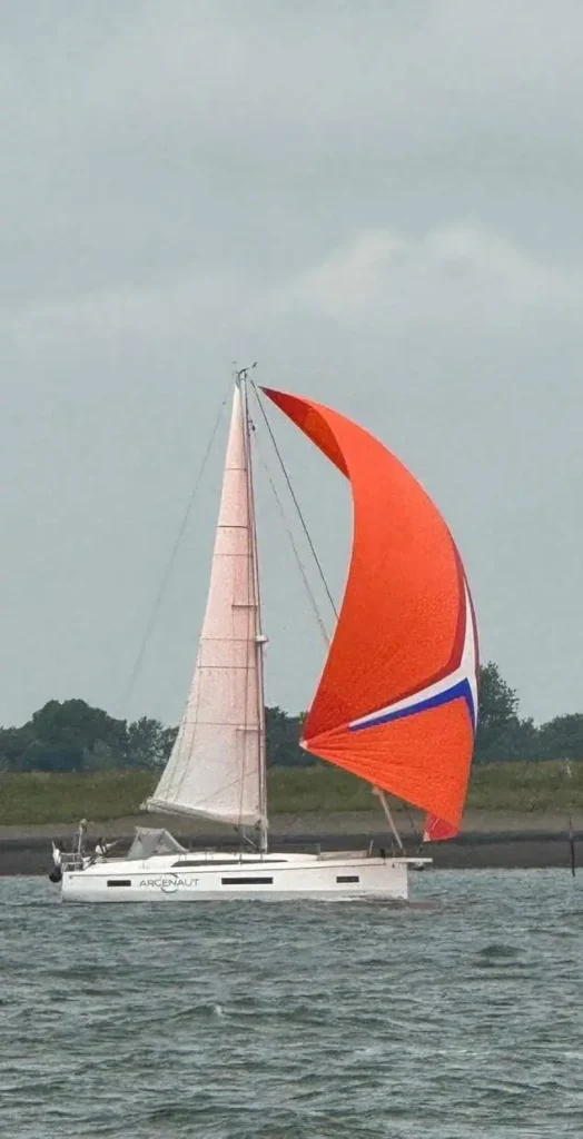 Beneteau 40.1 asymmetrical spinnaker custom colors