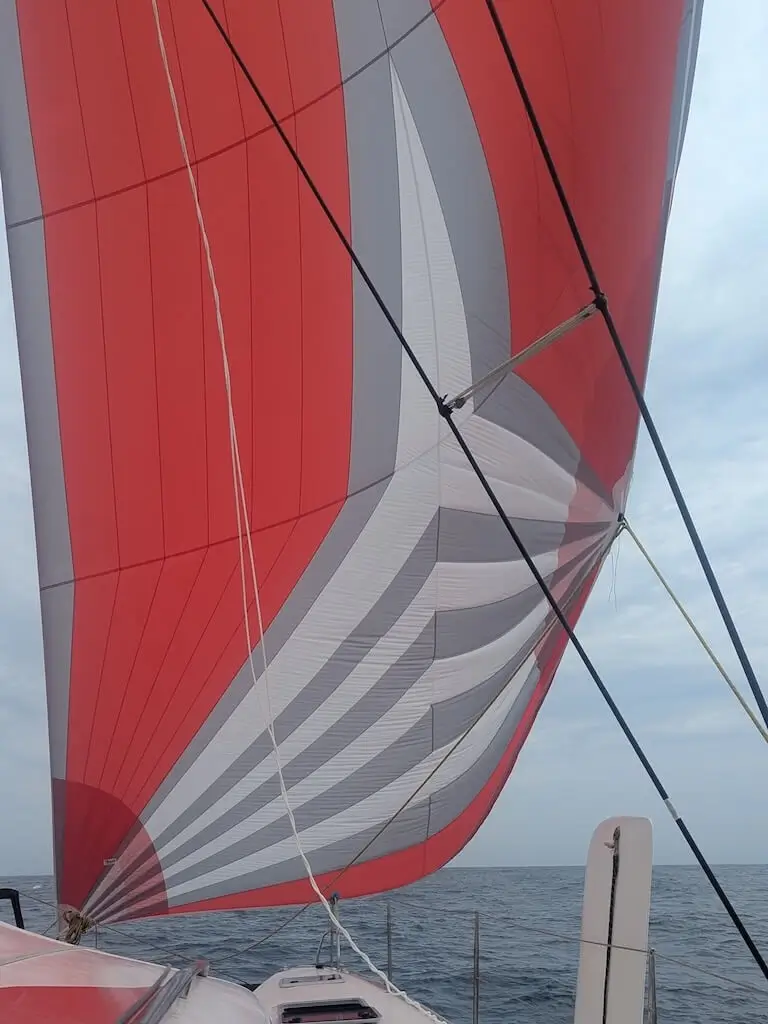 TS 42 catamaran Asymmetrical spinnaker